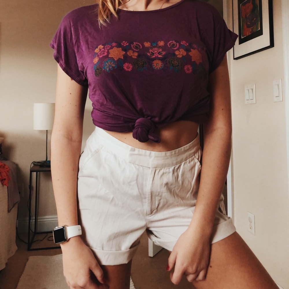 Super Soft Purple Flower Shirt